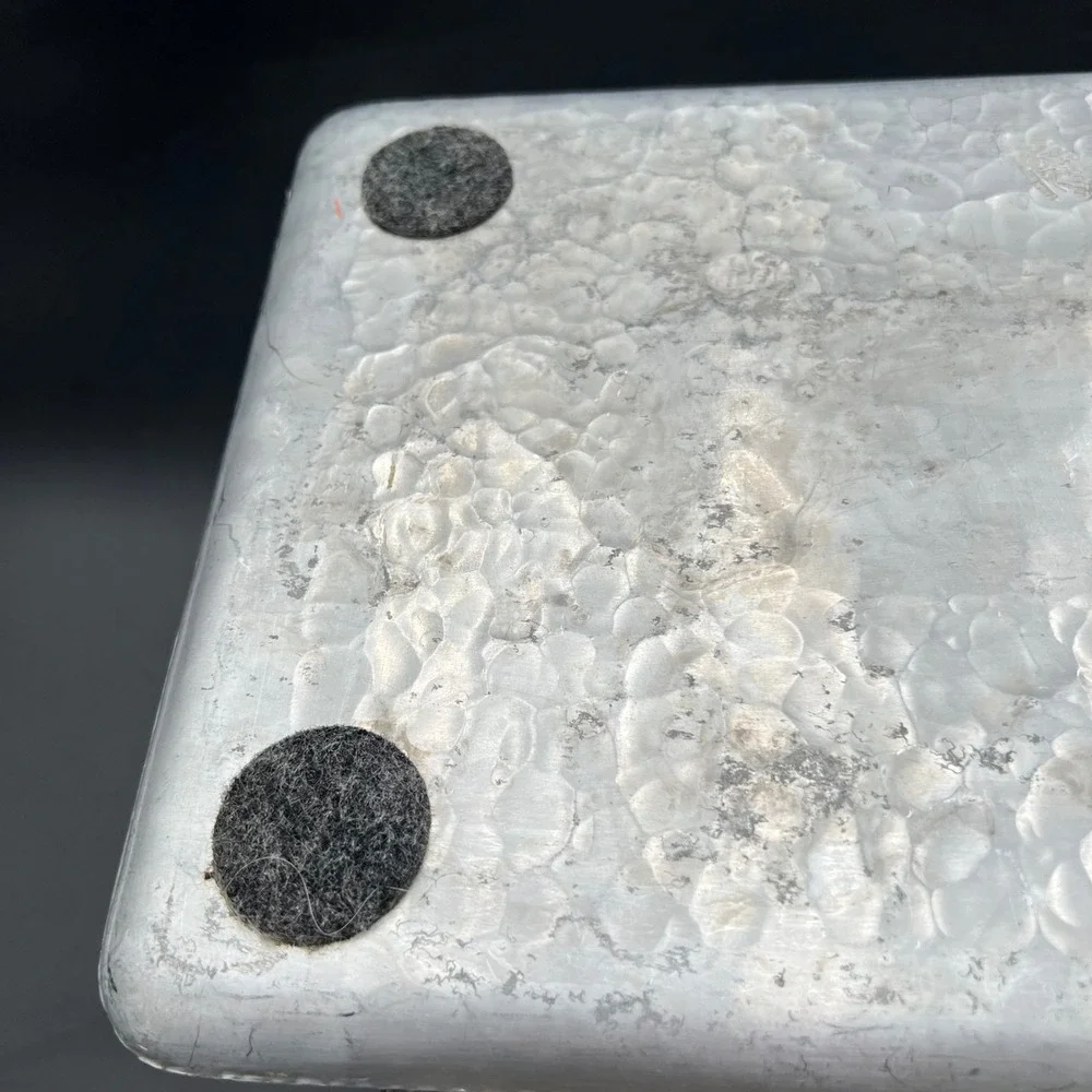 Everlast Hand Forged Aluminum Tray Vintage Floral Berry Hammered Metal 1930s 40s